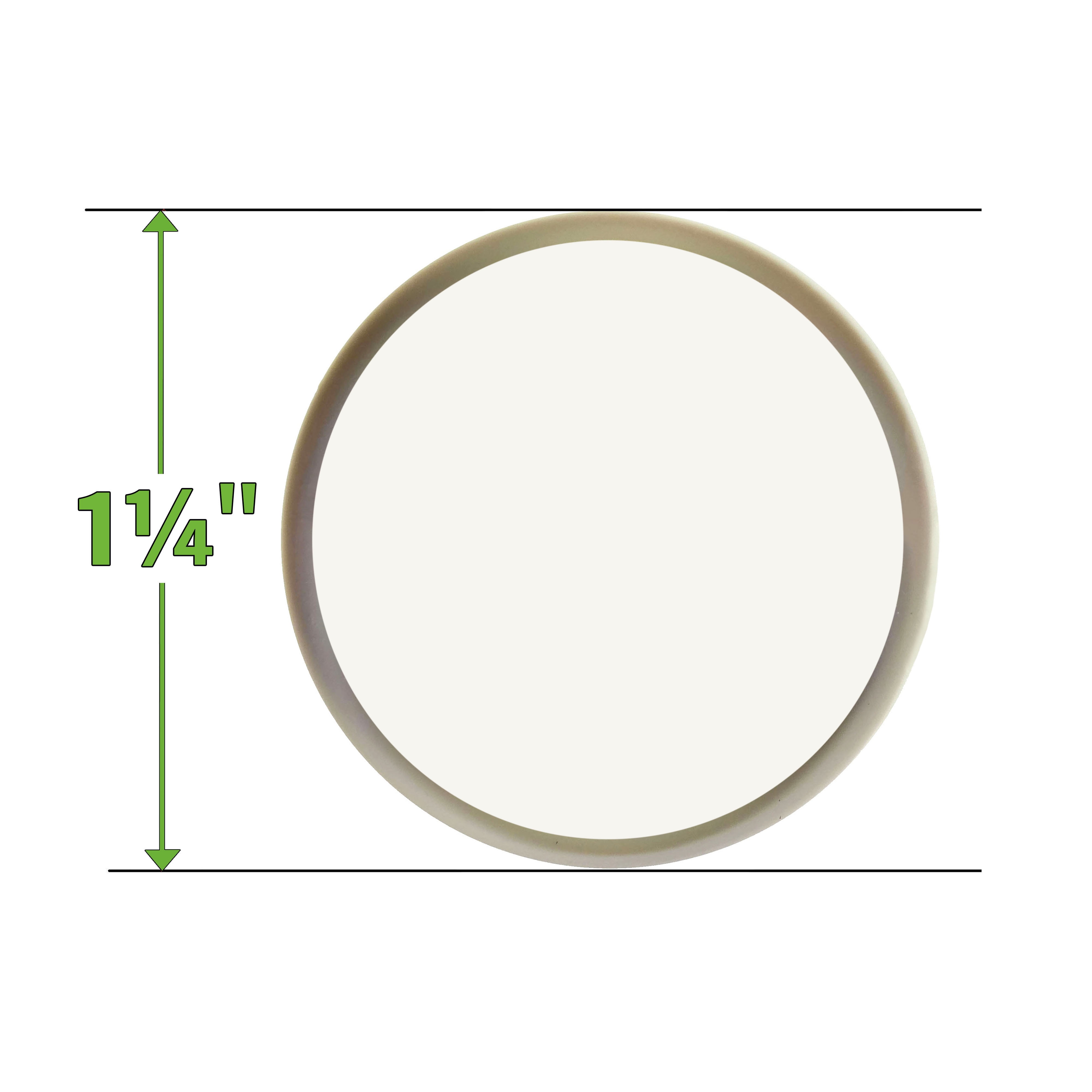 Super Sliders 1¼" Round Furniture Sliders – 16 pack, Self-Stick Pads for Carpeted Surfaces (Beige)
