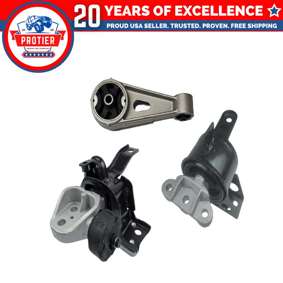 Fits 2014-2015 Chevrolet Spark 1.2L AUTO CVT Engine Motor & Trans Mount 3PCS