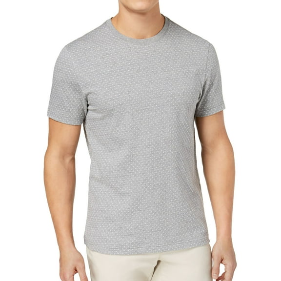 Club Room Mens Square Basic T-Shirt, Grey, Small