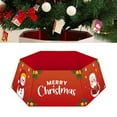 thumbnail image 3 of Diconna Christmas Tree Skirt Santa Claus Letter Print Decorative Apron, 3 of 5