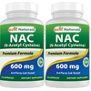 2 Pack Best Naturals NAC (N-Acetyl Cysteine) 600 mg 120 Capsules