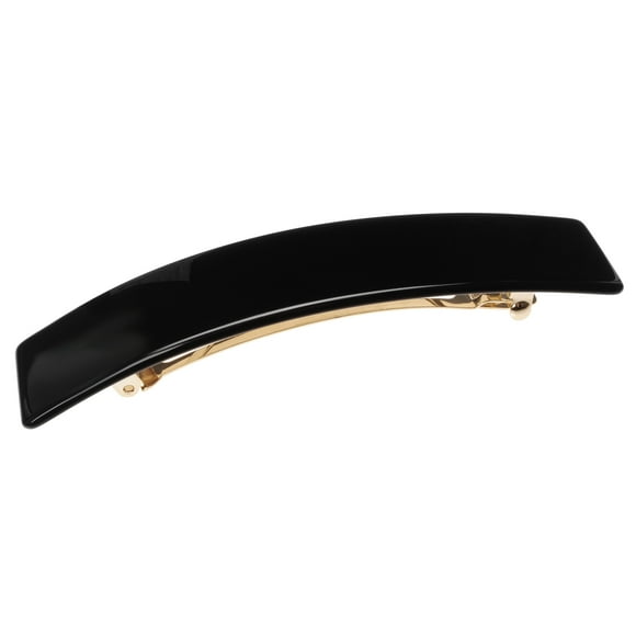 Pasador rectangular extralargo France Luxe - Negro