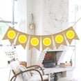 thumbnail image 4 of CIMAXIC Linen Banner 1pc Hawaii Swallow Tail Linen Banner Lemon Pattern Garland (Assorted Color),7.09"X5.12"X0.04", 4 of 5
