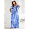 thumbnail image 4 of Only Necessities Plus Size Long Pintuck Knit Gown, 4 of 5