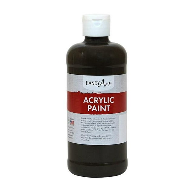 Rock Paint & Handy Art RPC101095-3 16 oz Acrylic Paint, Raw Umber - 3 Each