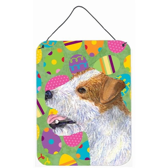 Jack Russell Terrier Easter Eggtravaganza Aluminium Metal Wall Or Door Hanging Prints - 12 x 16 in.