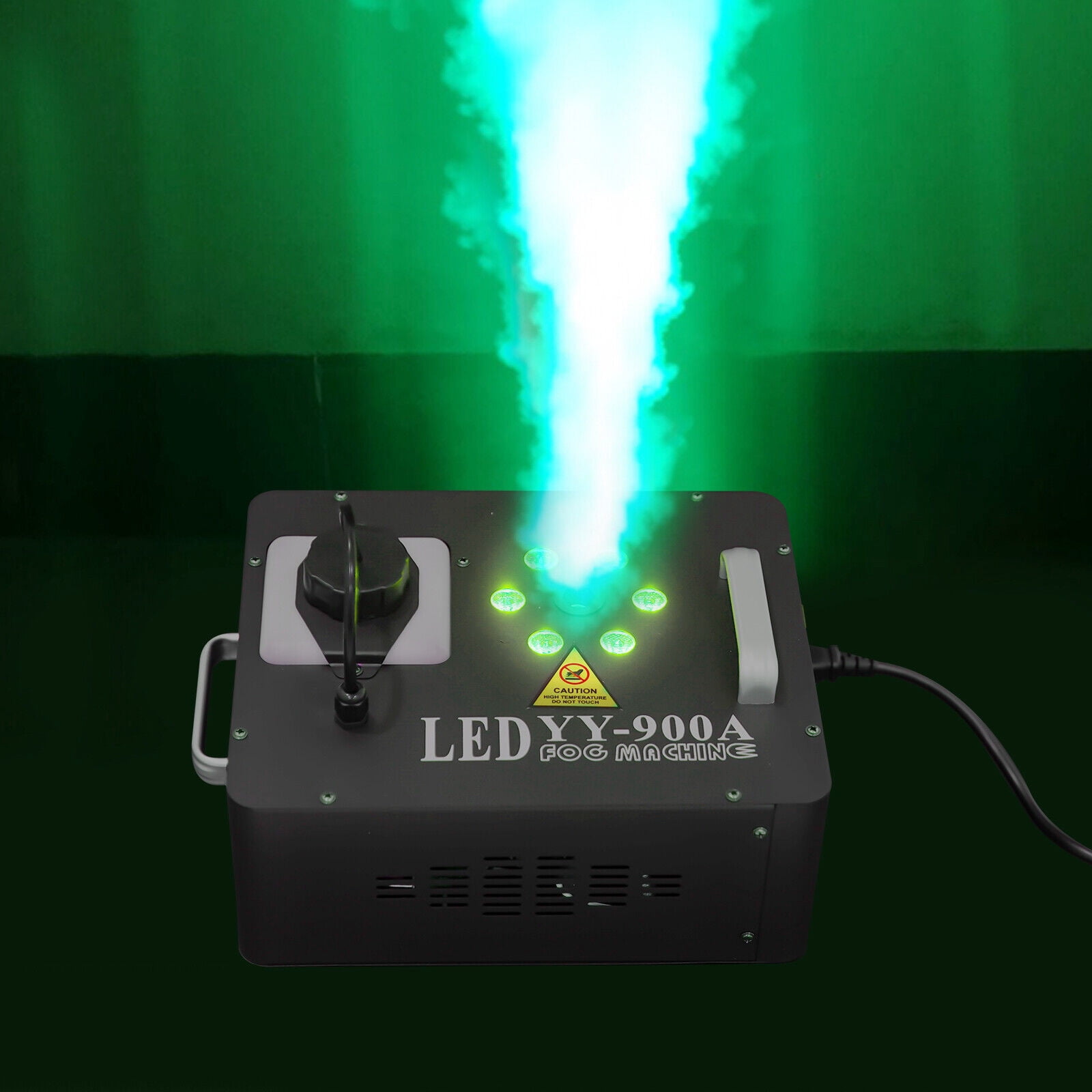 DJ Geyser T6 Vertical Pyrotechnic-Like 6 RGB LED Fog Machine With Remote US1200W for live concerts, stages