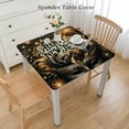 thumbnail image 2 of nygtbtfer 3 Pieces Happy New Year Tablecloths Black Gold Plastic New Year Disposable Table Cloth Rectangle New Year Table Cover for New Years Eve Party Decorations and Supplies,, 2 of 7
