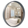thumbnail image 7 of WallBeyond 28 inch Wood Frame Round Mirror, Decorative Circle Wall Mirror for Bathroom Vanity, Gray, 7 of 7