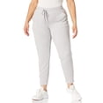 thumbnail image 1 of Danskin Women's Drawstring Waist Jogger Pant, Light Heathered Grey-03109, X-Large, 1 of 4