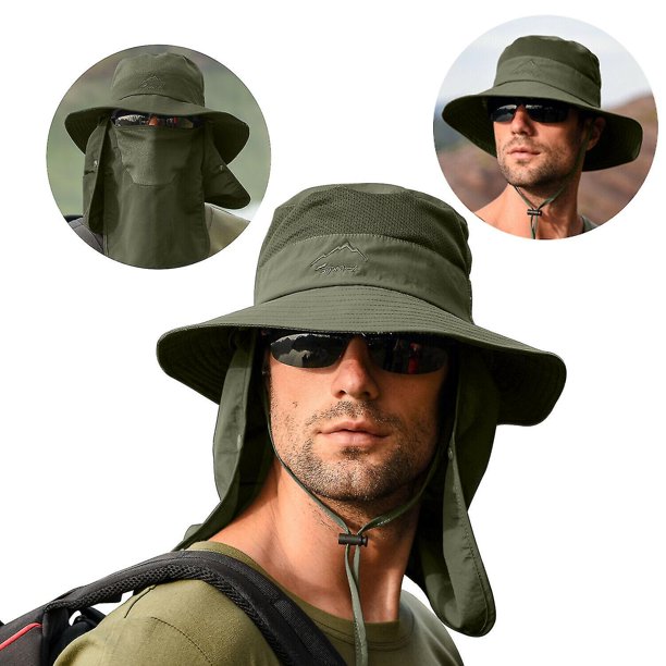 Sombrero de cubo gorra de pesca ala ancha visera sol verano al aire libre protección Uv hombres caliente