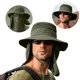 thumbnail image 1 of Sombrero de cubo gorra de pesca ala ancha visera sol verano al aire libre protección Uv hombres caliente, 1 of 4