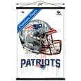 thumbnail image 3 of NFL New England Patriots - Drip Helmet 20 Wall Poster with Wooden Magnetic Frame, 22.37" x 34", 3 of 3