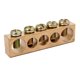 thumbnail image 2 of Barra de neutro de cobre con terminales de tornillo para cable eléctrico a tierra de 5 posiciones 2 piezas, 2 of 3