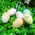 thumbnail image 3 of Riguas Easter Tree Ornaments Hanging Easter Eggs, 30pcs Multicolored Easter Tree Decorations, Hand Painted Eggs Easter Ornaments for Tree Basket DIY Crafts Easter Party Favors, 3 of 8