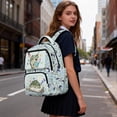 thumbnail image 4 of KUIFORTI Camouflage Fish Kids School Backpack Waterproof Fashion Bookbag with Side Pockets Durable Girls Backpacks Suitable for Elementary Primary Middle School, 4 of 7