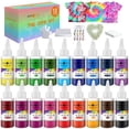 thumbnail image 1 of Kit Tie Dye HTVRONT, 18 colores, botellas de 80 ml para niños y adultos, 1 of 6