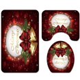 thumbnail image 3 of Santa Claus Christmas Snowman Shower Curtain Set Bath Mats Rugs For Bathroom Decor, 3 of 3