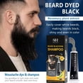 thumbnail image 4 of SharkTRUE Men Beard Dyefruit And Vegetable Mustache Dye Color Comb Black Dye Beard One, 4 of 8