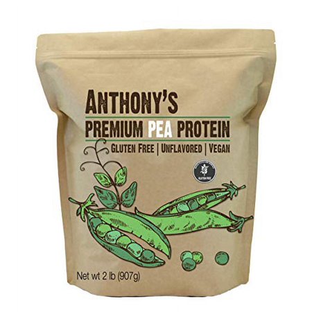Anthony s Premium Pea Protein  2 lb  Plant Based  Gluten Free  Unflavored  Vegan  Keto Friendly