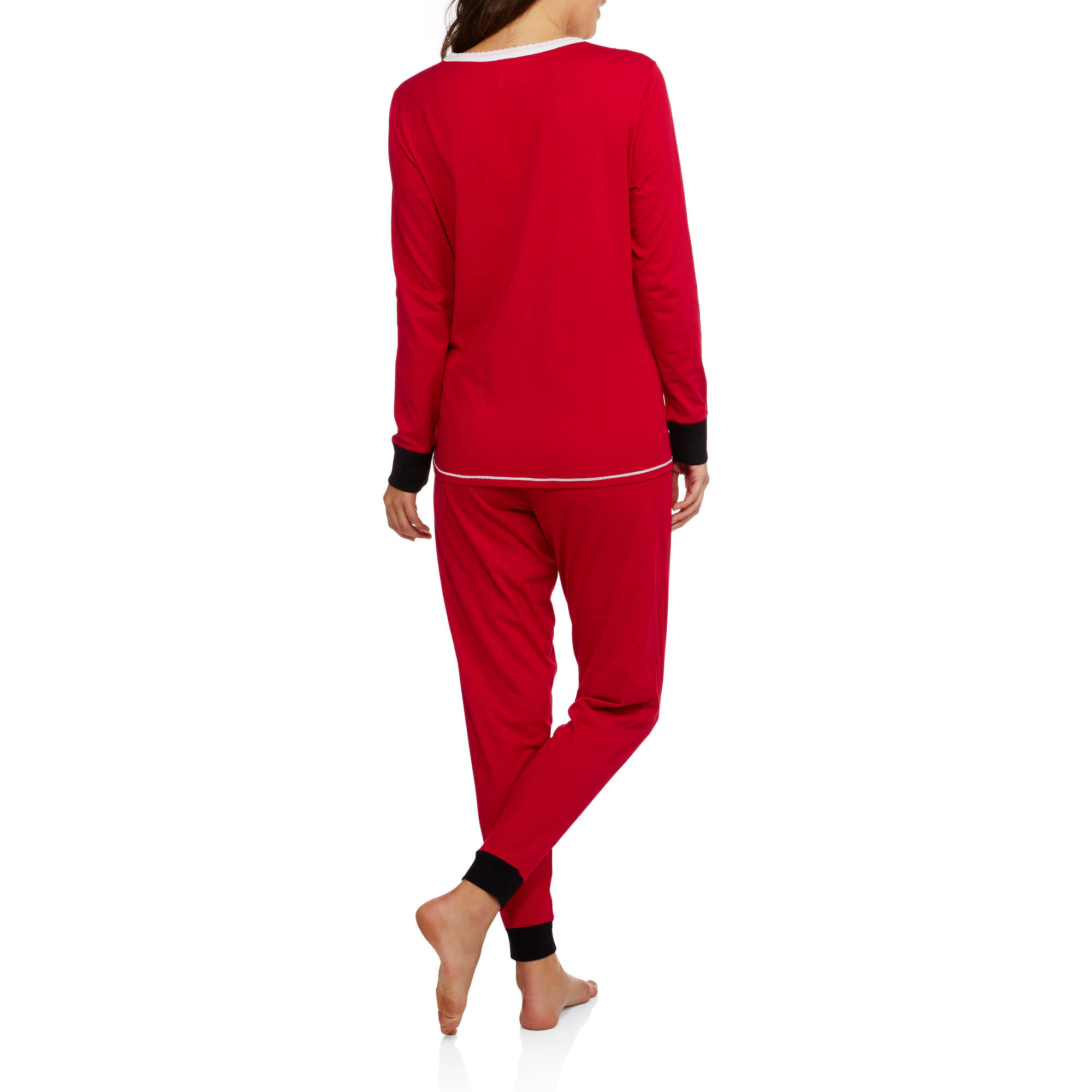 Secret Treasures St Ladies Christmas Pj Set Santa