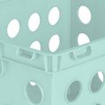thumbnail image 4 of Sterilite Boîtes de Rangement de Fichiers Empilables avec Poignées Intégrées, Pack (18 Sarcelle), 4 of 6