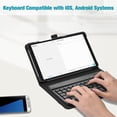 thumbnail image 6 of Fintie Folio Keyboard Case for Samsung Galaxy Tab A9 8.7 Inch 2023 Model (SM-X110/X115/X117), Premium Vegan Leather Smart Stand Back Cover w/Removable Wireless Bluetooth Keyboard, Black, 6 of 6
