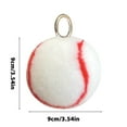 thumbnail image 3 of shyuyusa Cute Fluffy Tennis Keychain Plush Pendant Ball Key Rings Soft Pompom Keychain For Backpack Handbag Purse Charms, 3 of 5