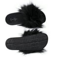 thumbnail image 6 of Jessica Simpson Womens Plush Slide On Open Toe Slipper with Memory Foam, 6 of 9