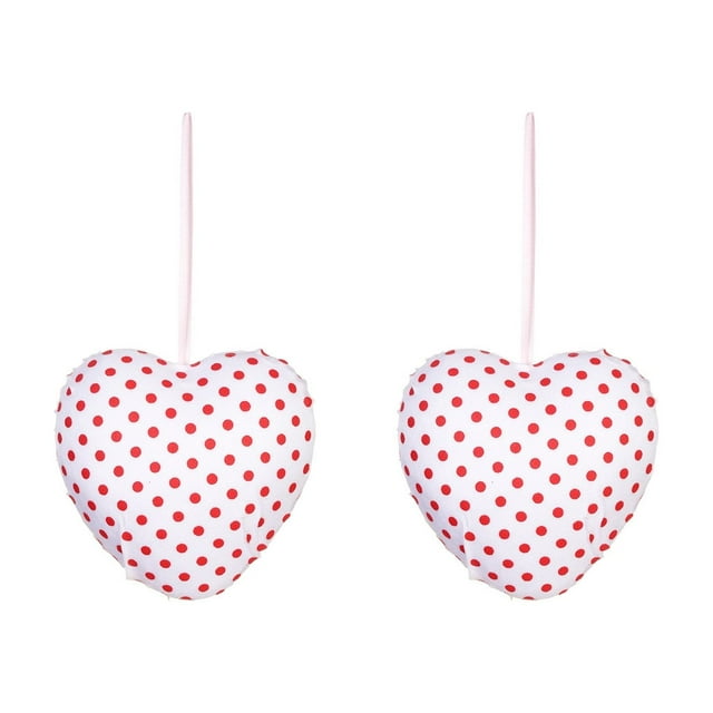 Specollect 4 Pcs Valentines Day Heart Pendant Red 3D Foam Hearts Wedding Party Decoration Romantic Ornament