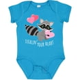 thumbnail image 3 of Inktastic Stealin' Your Heart Cute Raccoon Boys or Girls Baby Bodysuit, 3 of 5