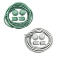thumbnail image 1 of 2 pares de cordones sin atar - Cordones elásticos para zapatos - Cordones de bloqueo fuerte - Talla única para adultos y niños, 1 of 7