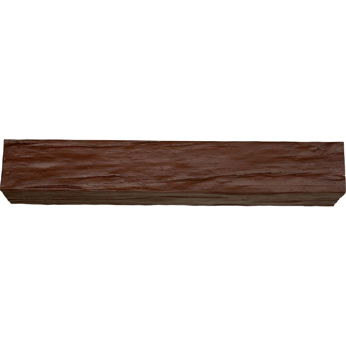 Ekena Millwork 4"H x 8"D x 60"W Riverwood Faux Wood Fireplace Mantel, Natural Pecan