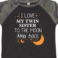 thumbnail image 4 of Inktastic I Love My Twin Sister to the Moon and Back Boys or Girls Toddler T-Shirt, 4 of 5