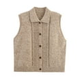 thumbnail image 2 of RKSTN Polyester Blouse en pour Femmes Mode Hiver Sans Manches Col en V Débardeur Confortable Régulier Uni Sans Manches Sans Capuche Manteaux d'Hiver pour Femmes, 2 of 3