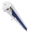 thumbnail image 3 of Awntech 20 Ft Key West Right Motorized Heavy Duty Patio Retractable Awning with Cassette (240in x 9.38in x 120in), Navy, 3 of 6