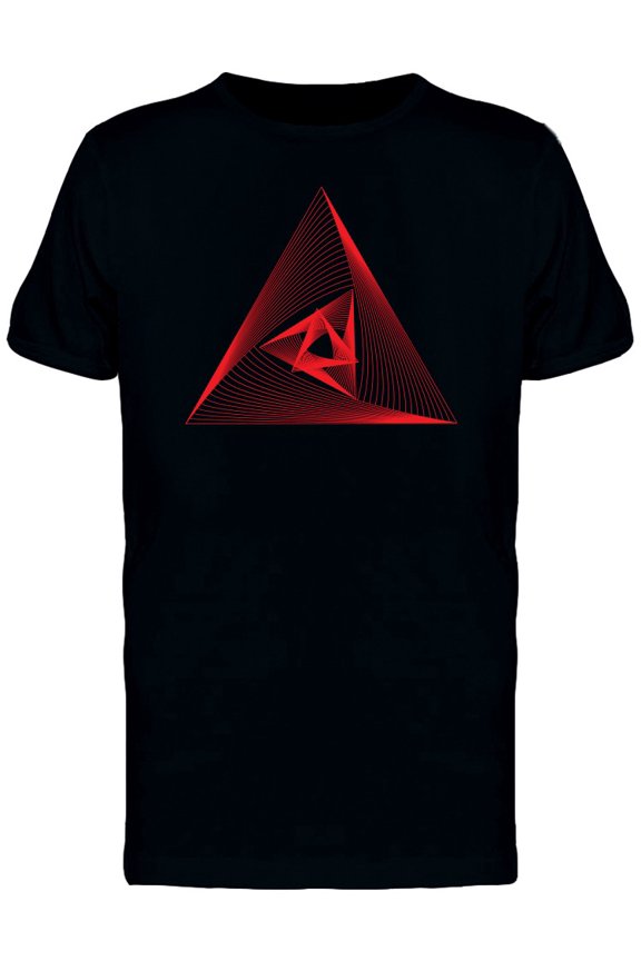 Red Triangle Hipster Art Tee Men's -Image by Shutterstock