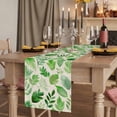 thumbnail image 2 of Table Runners 70 Inches Long Dress Scarves, Green Leaves Farmhouse Coffee/Dining/Kitchen Table Decor, Holiday Table Runner, Spring Plants Rustic Vintage Botanical 13x70 Inch, 2 of 9