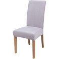 thumbnail image 1 of Smiry Velvet Stretch Dining Room Chair Covers Soft Removable Dining Chair Slipcovers Set of 4, Light Grey, 1 of 7