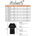 thumbnail image 3 of Anbech Women V Neck Solid Color T shirts Summer Casual Loose Tee Tops, 3 of 3