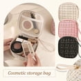 thumbnail image 3 of Wmool Sac de Rangement pour Serviettes Hygiéniques à Carreaux avec Lanière Sac à Rouge à Lèvres Carré Voyage P4, 3 of 8