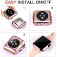 thumbnail image 4 of 6 Pack Apple Watch Case with Ultra-Thin Screen Protector Compatible with iWatch 38mm 40mm 42mm 44mm, Full Coverage Case for Apple Watch Series 3/4/5/6/SE, 4 of 8
