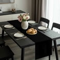 thumbnail image 2 of Black Table Runner 36 Inches Long, Solid Color Farmhouse Black Kitchen Coffee Dining Table Decoration for Home Party Birthday Wedding Home Decor 13x36 Inches, 2 of 8