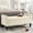 Cream, variant on Tufted Storage Bench with Armrest / Organize Your Living Space
