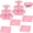 Pink, variant on Zopeal 7 Pcs Dessert Table Display Set 3-Tier Cupcake Stand 1-Tier Cup Cake Display Tower Platters and Serving Trays Cardboard Cake Cookie Holders for Wedding Birthday Party Baby Shower(Laser Silver)