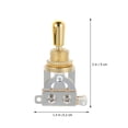 thumbnail image 4 of Shisuyan Pickup Selector for Guitar Simple Structure Design 1Set 2x1.3in, 4 of 8