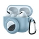 thumbnail image 1 of Airpod Pro AirTag Case Holder con llavero, funda protectora de silicona de cuerpo completo para Airpods Pro Case Cover con ranura Airtags incorporada Adepaton 222462-3, 1 of 9