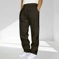 thumbnail image 2 of BXINGOHAI Mens Cargo Sweatpants Open Bottom Sweat Pants for Men Loose Fit Joggers Sweatpants Lounge Pants with Pockets Bronze,4XL, 2 of 5