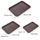 thumbnail image 5 of Cateissary Bandeja para tazas, ligera y portátil, amplia gama de usos, bandeja de comedor rectangular, bandejas de plástico para comida rápida Herramientas y accesorios para hornear Café S, 5 of 6
