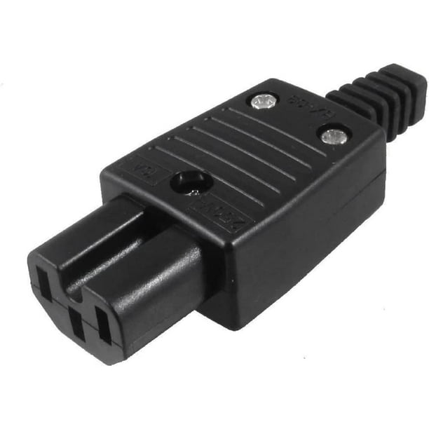 Toptekits IEC C15 Power Cord Plug Connector,IEC 320 C15 Rewirable